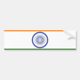 Medborgareflagga av Indien Ashoka Chakra Bildekal