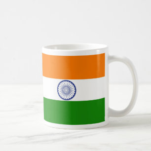 Medborgareflagga av Indien Ashoka Chakra Kaffemugg