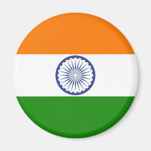 Medborgareflagga av Indien Ashoka Chakra Magnet