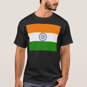 Medborgareflagga av Indien Ashoka Chakra Tee