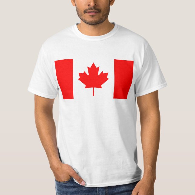 Medborgareflagga av Kanada - Drapeau du Kanada Tee (Framsida)
