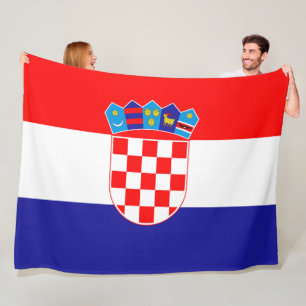 Medborgareflagga av Kroatien Zastava stora Fleecefilt