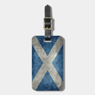 Medborgareflagga av Skottland - vintageversion Bagagebricka