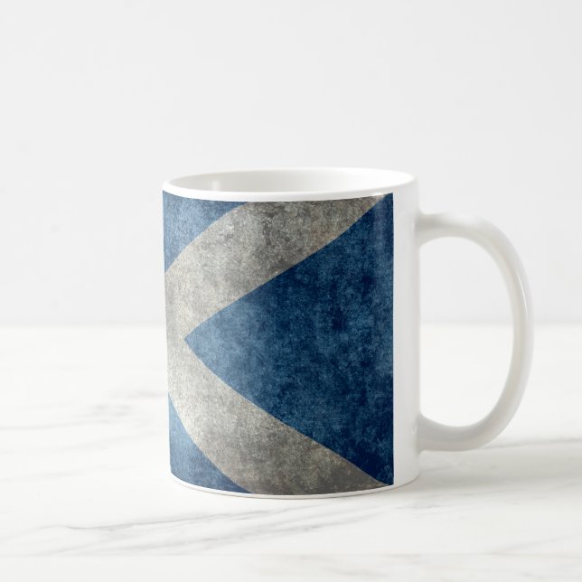 Medborgareflagga av Skottland - vintageversion Kaffemugg (Höger)