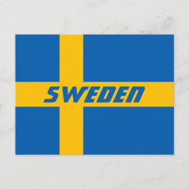 Medborgareflagga av sverigen vykort