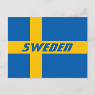 Medborgareflagga av sverigen vykort