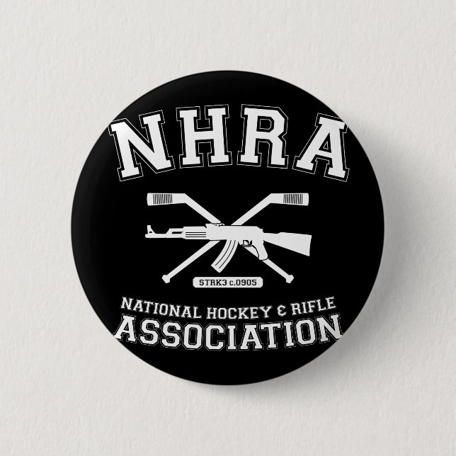 Medborgarehockey och geväranslutningen knäppas knapp (Framsida)