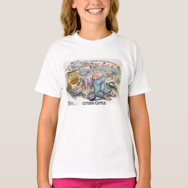 Medborgarenötkreaturmanar grundläggande T-tröja T-shirt (Framsida)