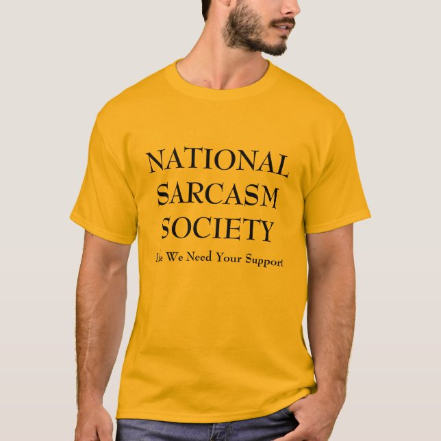 MEDBORGARESARCASMSAMHÄLLE, något liknande behöver T-shirt (Framsida)