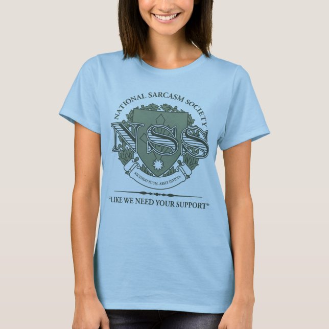 MedborgareSarcasmsamhälle T Shirt (Framsida)