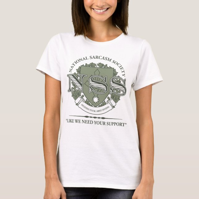 MedborgareSarcasmsamhälle Tee Shirt (Framsida)
