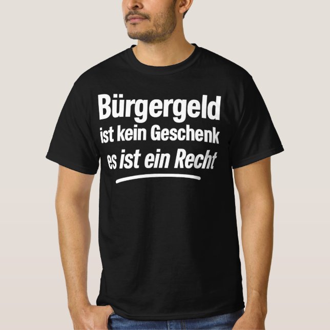 Medborgarpeng är ingen present, det är en rättighe t shirt (Framsida)