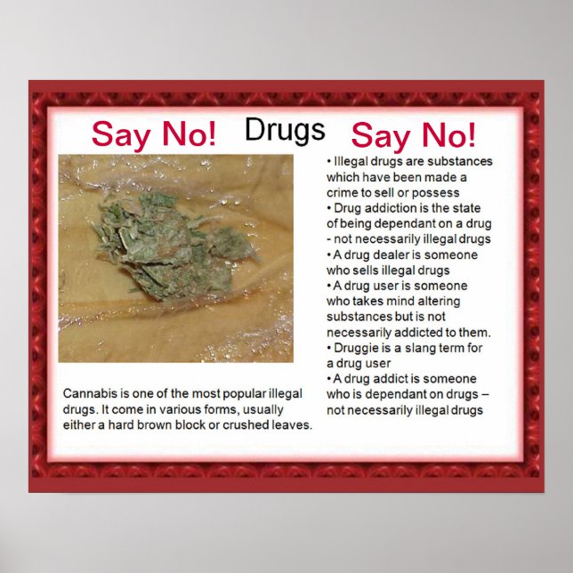 Medborgarskap, livskompetens Säg nej! Poster (Framsidan)