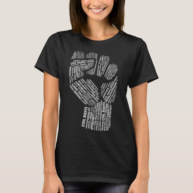 Medborgerliga Höger - jämlikhet Rättssäkerhet BLM  T Shirt (Framsida)