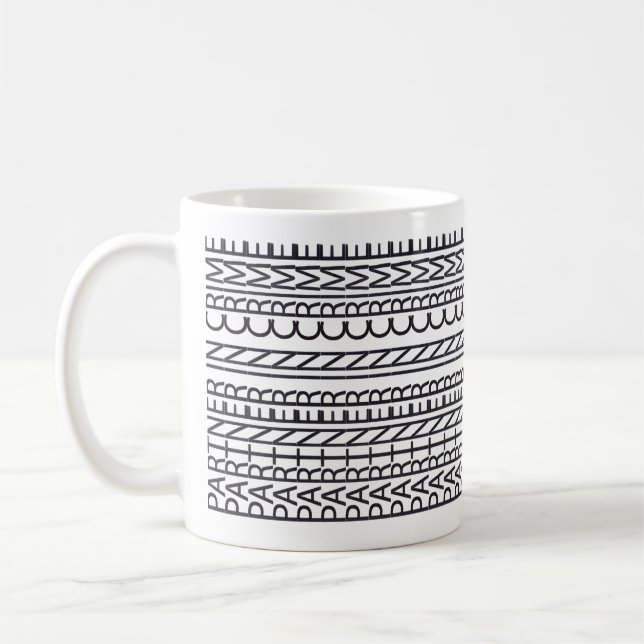 Medbrottsling Dold Meddelande Kaffemugg (Vänster)