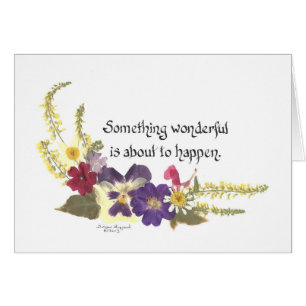 Meddela något speciellt eller hiss spritkort hälsningskort