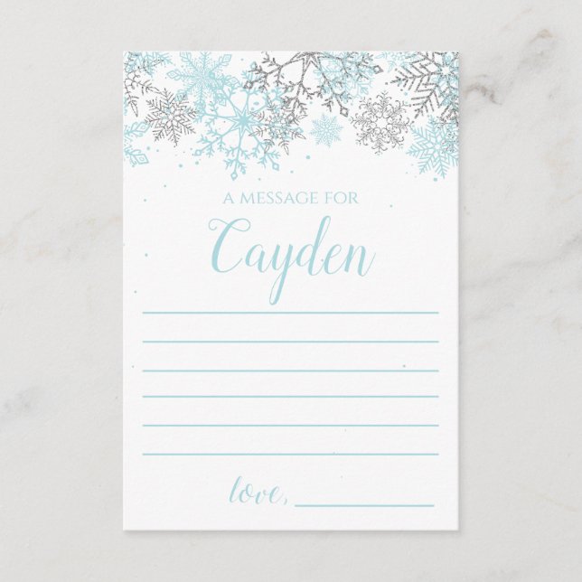 Meddelande blått silver (Framsida)