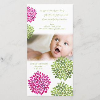 Meddelande för kort för flickatackblommor