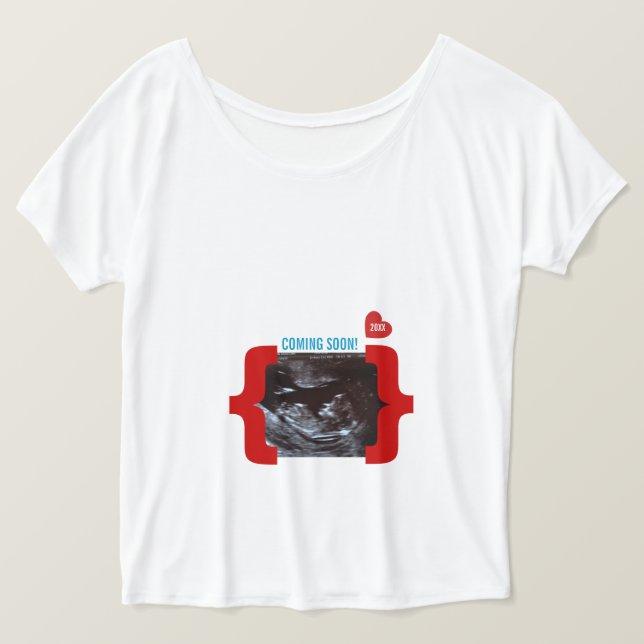 Meddelande för överrrakningUltrasoundSonogram T-shirt (Design framsida)