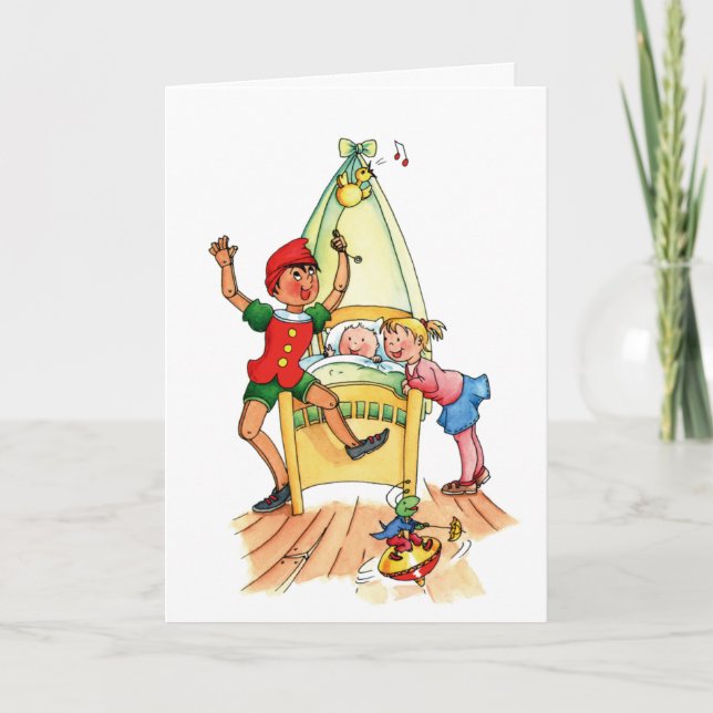 Meddelande för Pinocchio storasysterfödelse (Framsida)