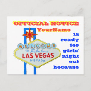 Meddelande för skilsmässaLas Vegas stil Vykort