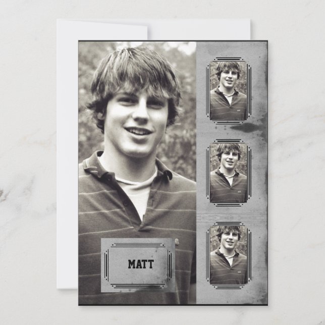 Meddelande för studenten för panel för inbjudningar (Framsida)