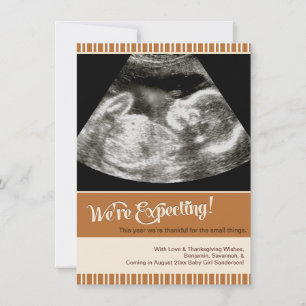 Meddelande för thanksgivingUltrasoundgravid