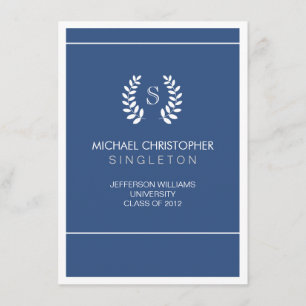 Meddelande för universitetenblått- och