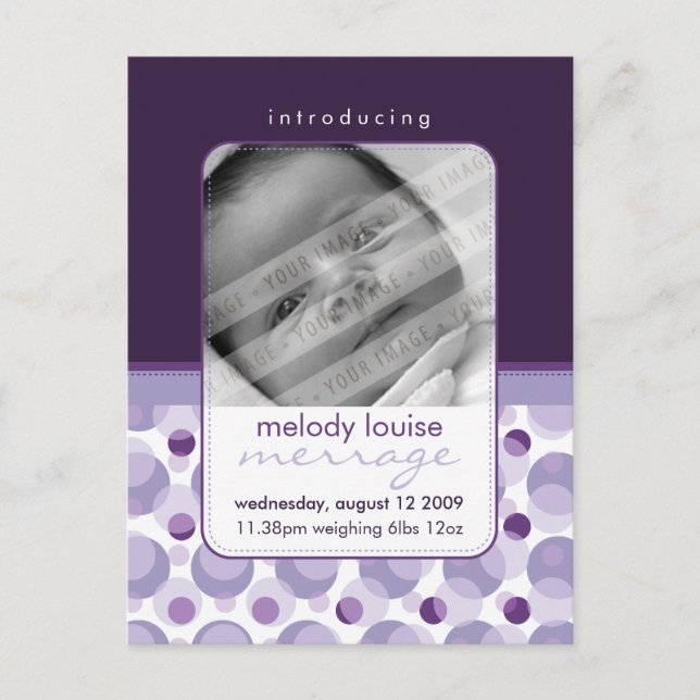 MEDDELANDE FRÅN baby: hej baby 4 Vykort (Framsida)