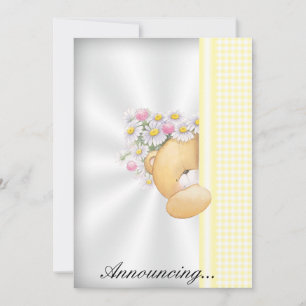 Meddelande från baby inbjudningar