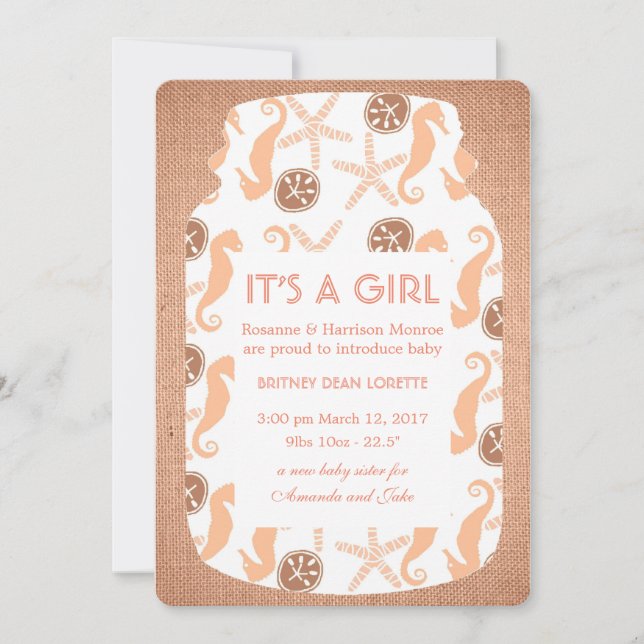 Meddelande från Beach Burlap Mason Burk Baby (Framsida)