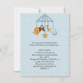 Meddelande från Blue Baby djur Mobile Baby