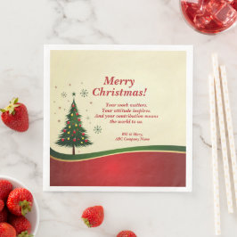 Meddelande från Business eller Group Namn jul Part Pappersservett