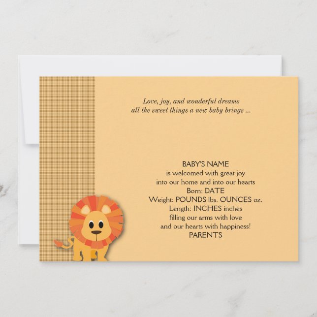 Meddelande från Butterscotch Lejona Baby (Framsida)