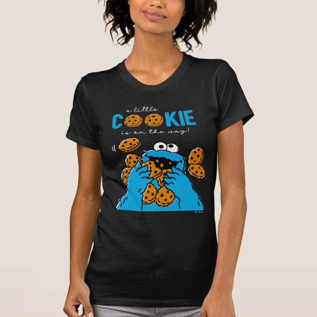 Meddelande från Cookie Monster Gravid/Baby T Shirt (Framsida)