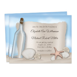 Meddelande från ett Flaska-fack Spara datumkort