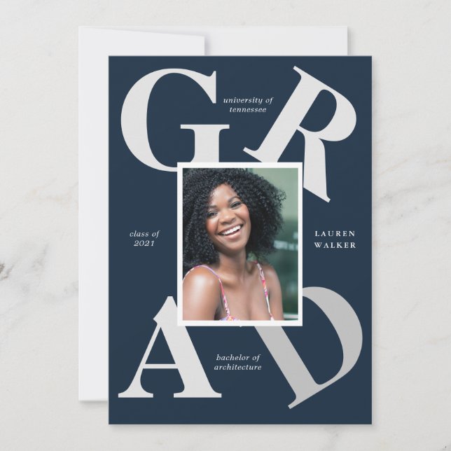 meddelande från färg student om djärvt skript inbjudningar (Framsida)