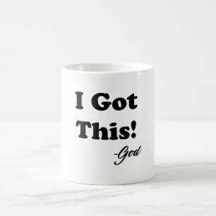 Meddelande från gud kaffemugg