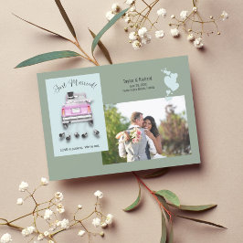 Meddelande från Hearts & Car /Ny gifta Bröllop Inbjudningar