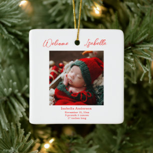 Meddelande från jul Baby Julgransprydnad Keramik