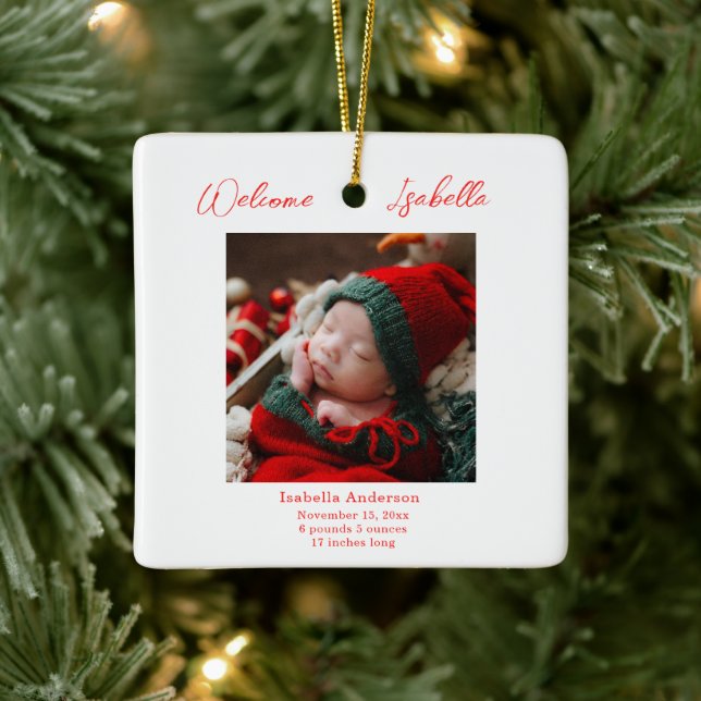 Meddelande från jul Baby Julgransprydnad Keramik (Träd)