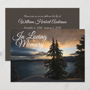 Meddelande från Lakeside Sunrise Memorial Service Inbjudningar
