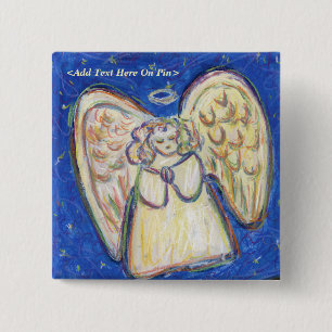 Meddelande från Prayer Guardian Angel Pastel Anpas Knapp