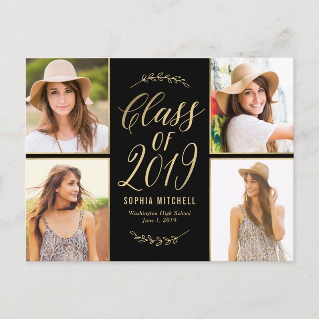 Meddelande från Radiant Grenar Studenten Vykort (Framsida)