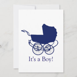 Meddelande från Retro Blue Baby Inbjudningar