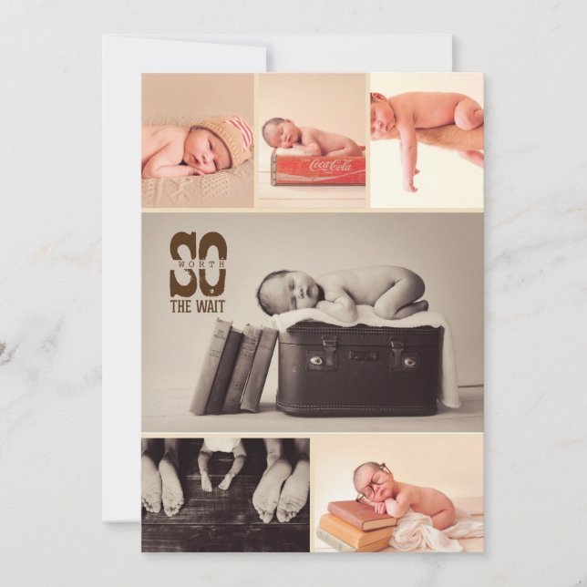 Meddelande från Rustic Baby - Födelsemeddelande om (Framsida)