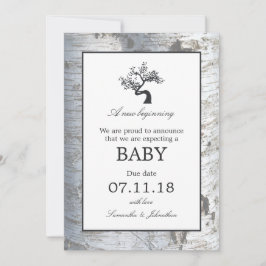 Meddelande från Rustic Silver Birch Träd Baby
