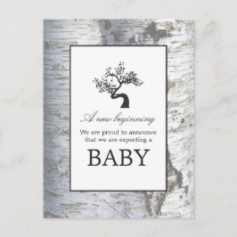 Meddelande från Rustic Silver Birch Träd Baby
