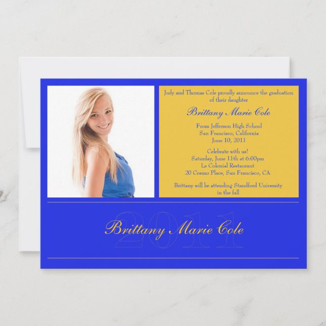 Meddelande från Studenten 2011 Inbjudningar (Framsida)