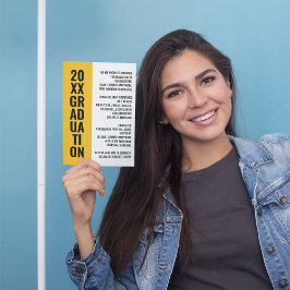 Meddelande från studenten/inbjudan från part [Guld Inbjudningar